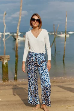 LA PETITE ÉTOILE Pantalons & Jeans|Pantalon Latea Bleu