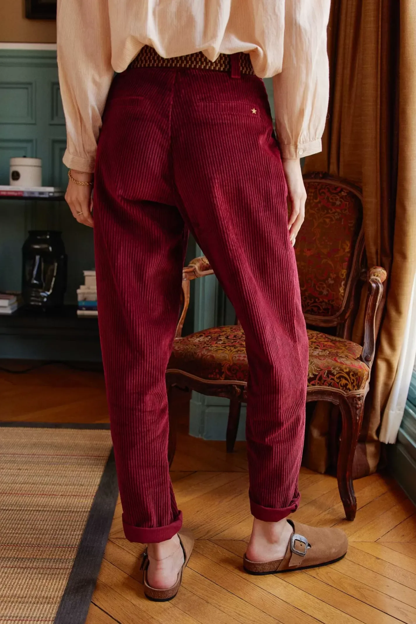 LA PETITE ÉTOILE Pantalons & Jeans|Pantalon Marisol Framboise Cuite