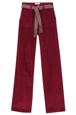 LA PETITE ÉTOILE Pantalons & Jeans|Pantalon Marisol Framboise Cuite