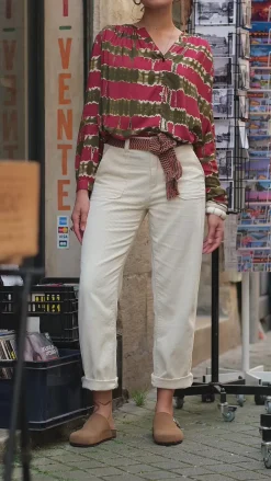 LA PETITE ÉTOILE Pantalons & Jeans|Pantalon Marisol Ecru