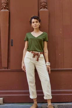 LA PETITE ÉTOILE Pantalons & Jeans|Pantalon Marisol Ecru