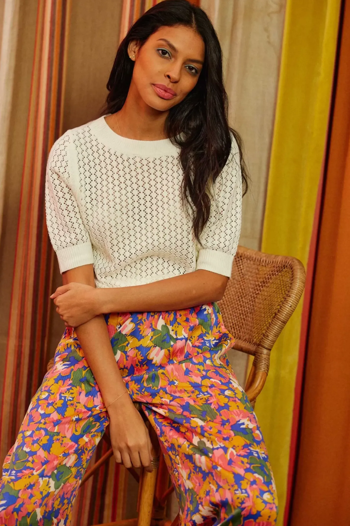 LA PETITE ÉTOILE Pantalons & Jeans|Pantalon Priam Floral