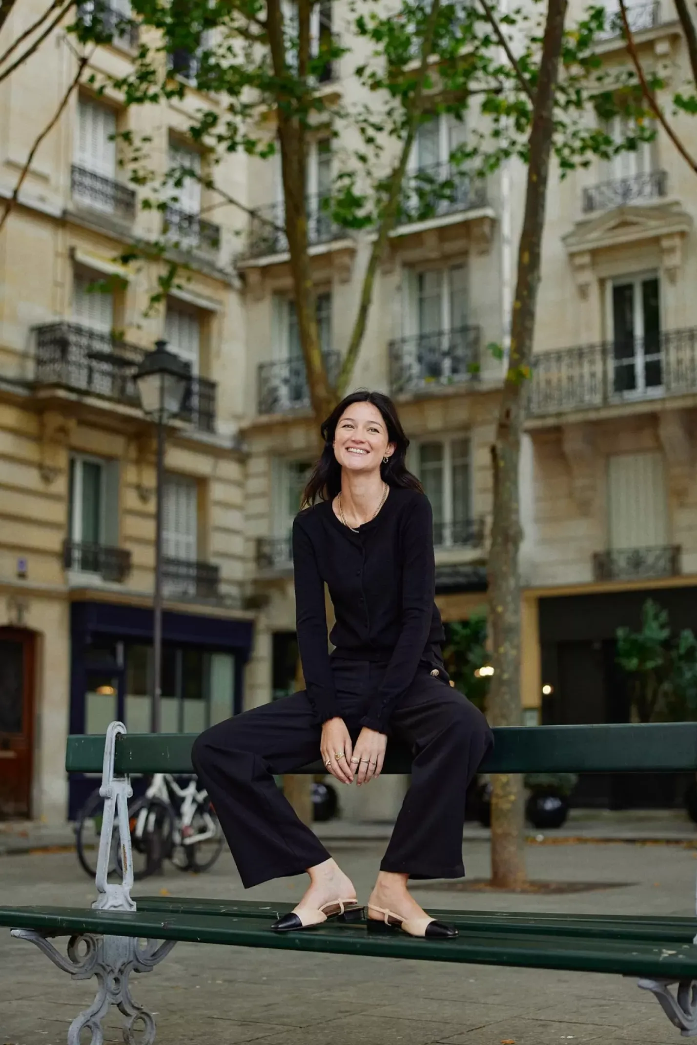 LA PETITE ÉTOILE Pantalons & Jeans|Pantalon Riel Noir