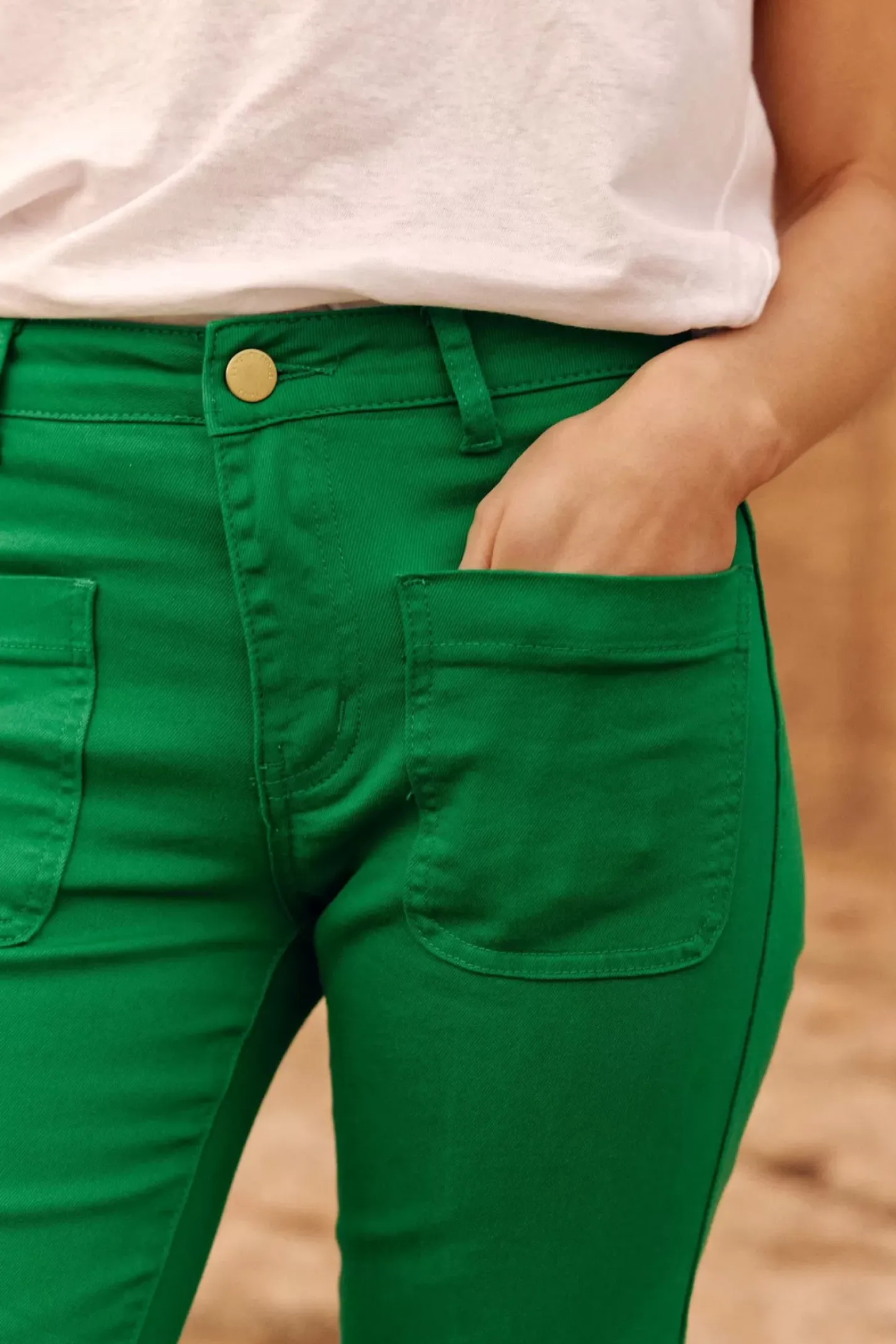 LA PETITE ÉTOILE Pantalons & Jeans|Pantalon Sonny T Vert