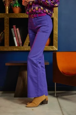 LA PETITE ÉTOILE Pantalons & Jeans|Pantalon Sonny T Violet