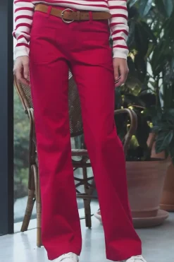 LA PETITE ÉTOILE Pantalons & Jeans|Pantalon Sonny T Rouge