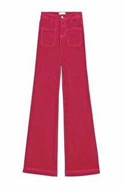 LA PETITE ÉTOILE Pantalons & Jeans|Pantalon Sonny Velours Framboise