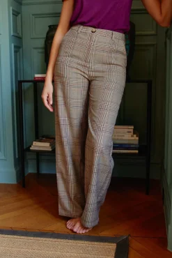 LA PETITE ÉTOILE Pantalons & Jeans|Pantalon Sutton Carreaux