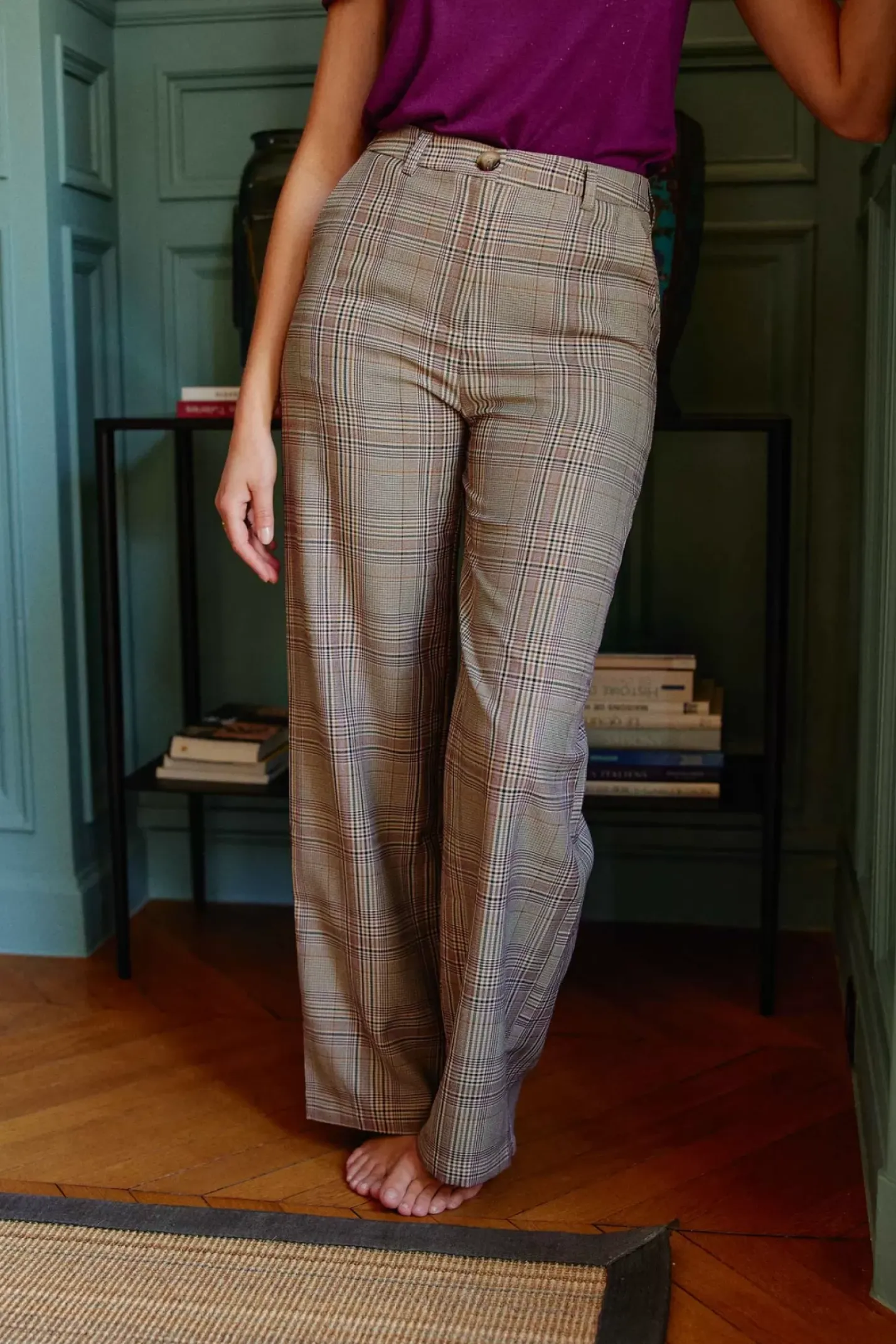 LA PETITE ÉTOILE Pantalons & Jeans|Pantalon Sutton Carreaux