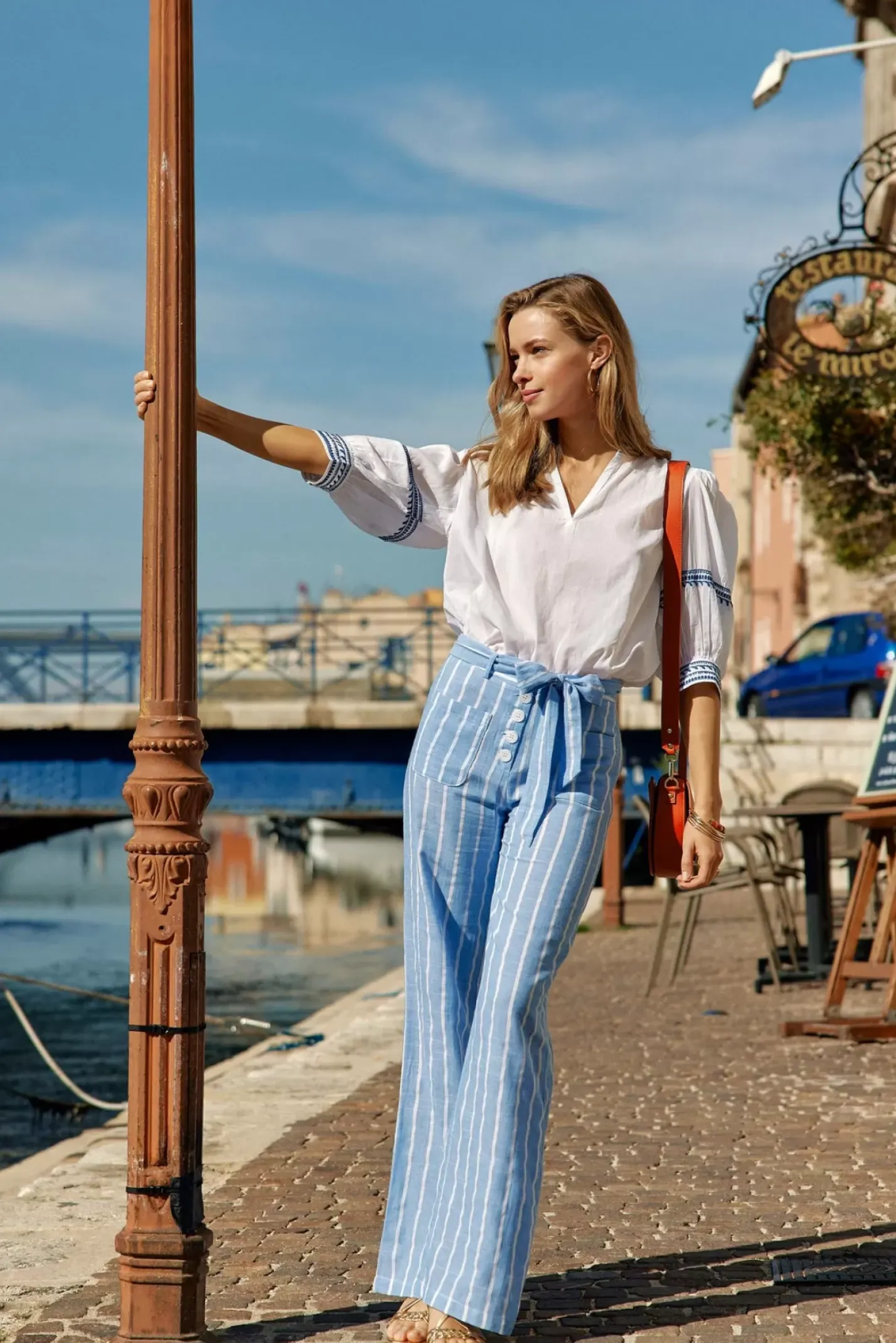 LA PETITE ÉTOILE Pantalons & Jeans|Pantalon Sylvain R Bleu