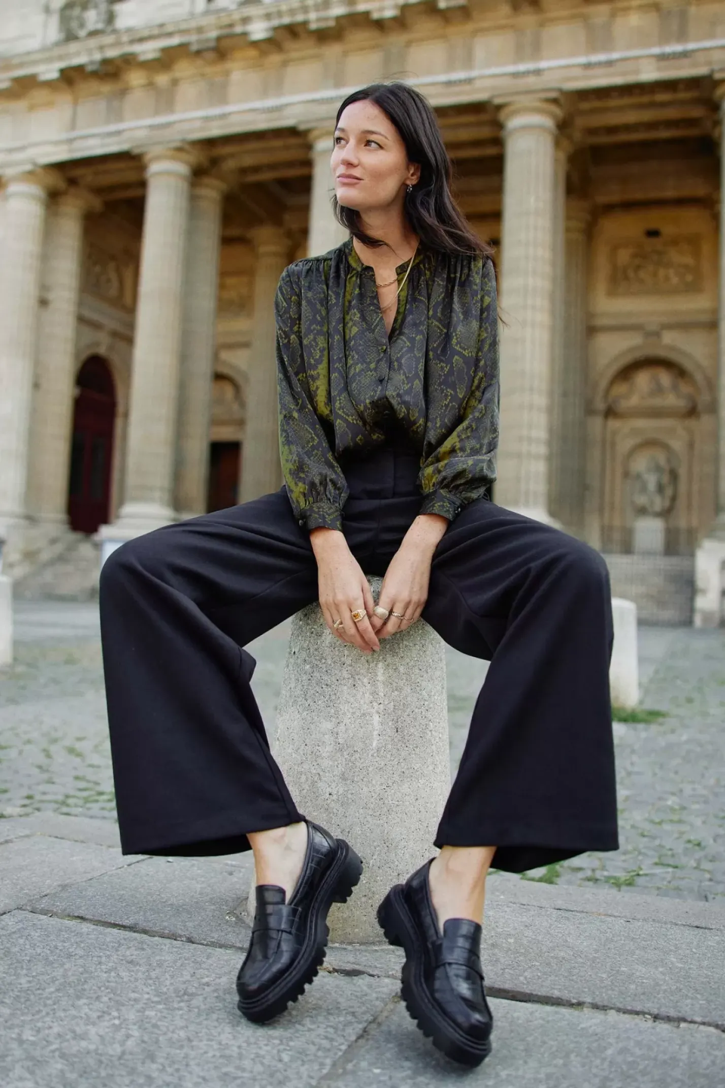 LA PETITE ÉTOILE Pantalons & Jeans|Pantalon Zeline Noir