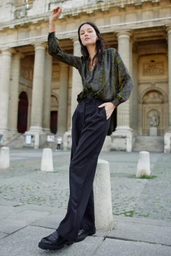 LA PETITE ÉTOILE Pantalons & Jeans|Pantalon Zeline Noir