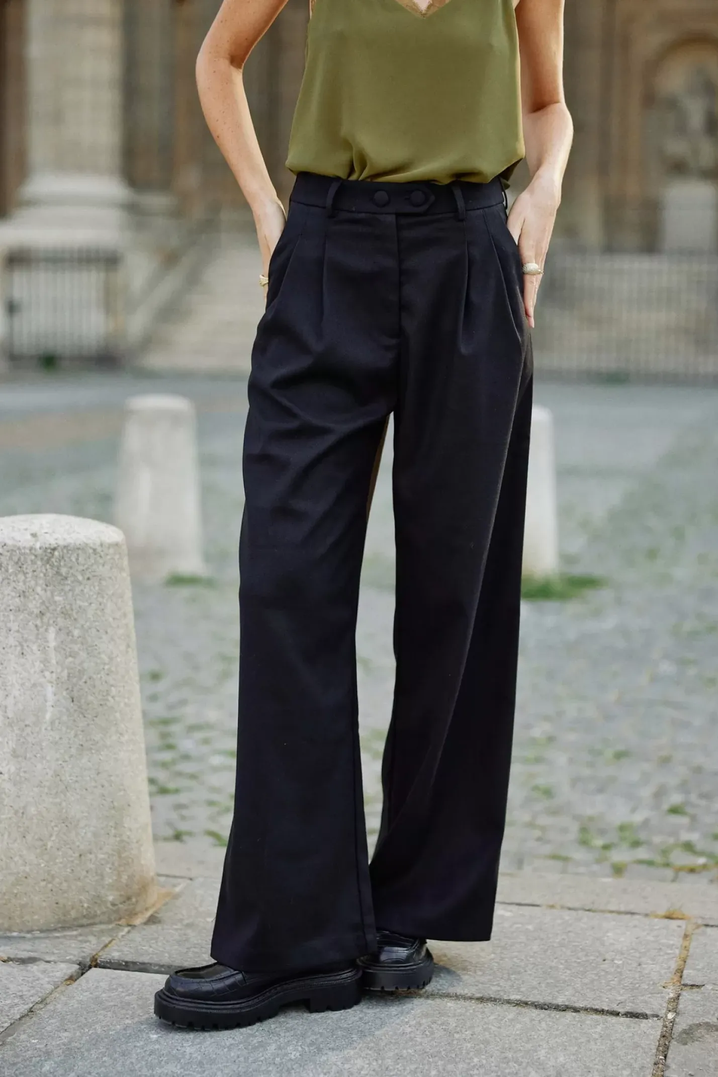 LA PETITE ÉTOILE Pantalons & Jeans|Pantalon Zeline Noir
