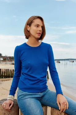 LA PETITE ÉTOILE Mailles|Pull Beatrice Bleu Azur