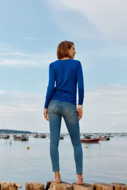 LA PETITE ÉTOILE Mailles|Pull Beatrice Bleu Azur