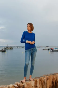 LA PETITE ÉTOILE Mailles|Pull Beatrice Bleu Azur