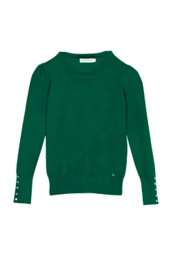LA PETITE ÉTOILE Mailles|Pull Beatrice Vert Anglais