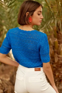 LA PETITE ÉTOILE Mailles|Pull Indiana Bleu
