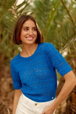 LA PETITE ÉTOILE Mailles|Pull Indiana Bleu
