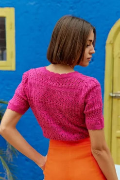LA PETITE ÉTOILE Mailles|Pull Indiana Fuchsia