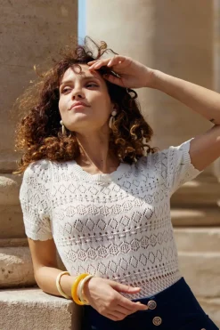 LA PETITE ÉTOILE Mailles|Pull Indiana Ecru