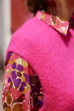 LA PETITE ÉTOILE Mailles|Pull Makena Fushia