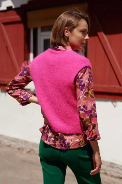 LA PETITE ÉTOILE Mailles|Pull Makena Fushia