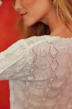 LA PETITE ÉTOILE Mailles|Pull Radia Ecru