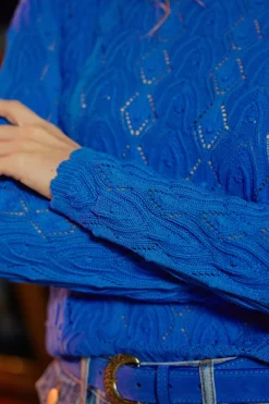 LA PETITE ÉTOILE Mailles|Pull Radia Bleu