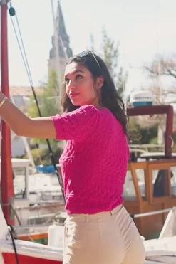LA PETITE ÉTOILE Mailles|Pull Roberta Fuchsia