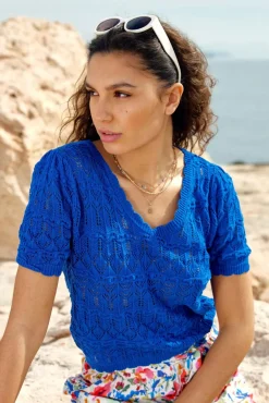 LA PETITE ÉTOILE Mailles|Pull Roberta Bleu