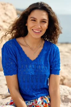 LA PETITE ÉTOILE Mailles|Pull Roberta Bleu