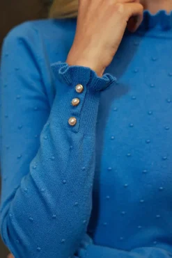 LA PETITE ÉTOILE Mailles|Pull Solferinos Bleu