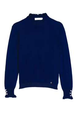 LA PETITE ÉTOILE Mailles|Pull Solferinos Marine