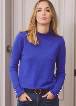 LA PETITE ÉTOILE Mailles|Pull Solferinos Bleu