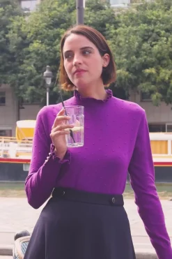 LA PETITE ÉTOILE Mailles|Pull Solferinos Violet