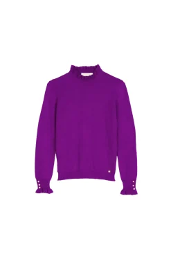 LA PETITE ÉTOILE Mailles|Pull Solferinos Violet
