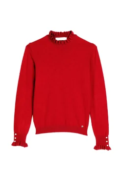 LA PETITE ÉTOILE Mailles|Pull Solferinos Rouge