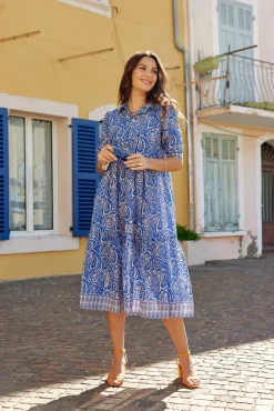 LA PETITE ÉTOILE Robes & Combinaisons|Robe Annemarie Bleu