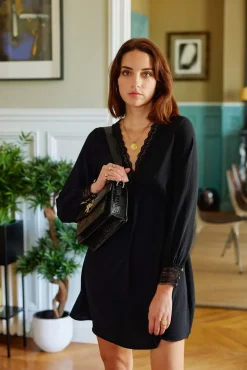 LA PETITE ÉTOILE Robes & Combinaisons|Robe Evangeline Noir
