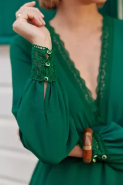 LA PETITE ÉTOILE Robes & Combinaisons|Robe Evangeline Vert