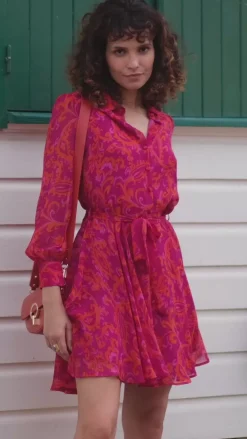 LA PETITE ÉTOILE Robes & Combinaisons|Robe Gino Rose/Orange