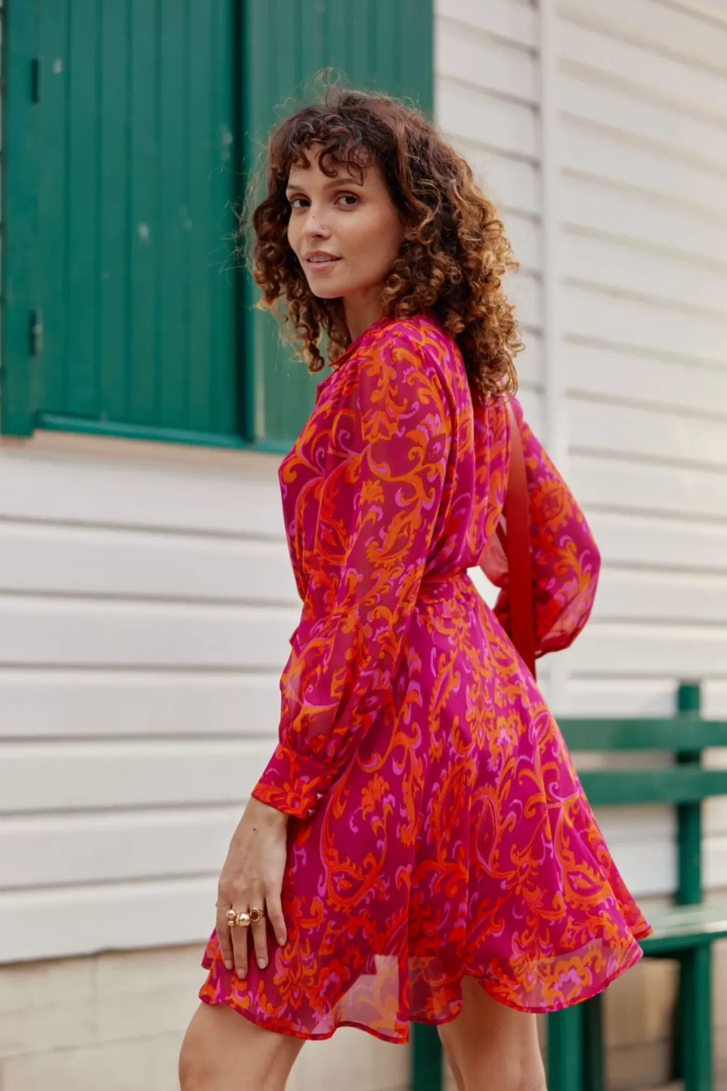 LA PETITE ÉTOILE Robes & Combinaisons|Robe Gino Rose/Orange