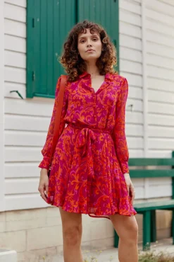 LA PETITE ÉTOILE Robes & Combinaisons|Robe Gino Rose/Orange