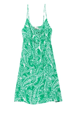 LA PETITE ÉTOILE Robes & Combinaisons|Robe Malalla Vert/Ecru