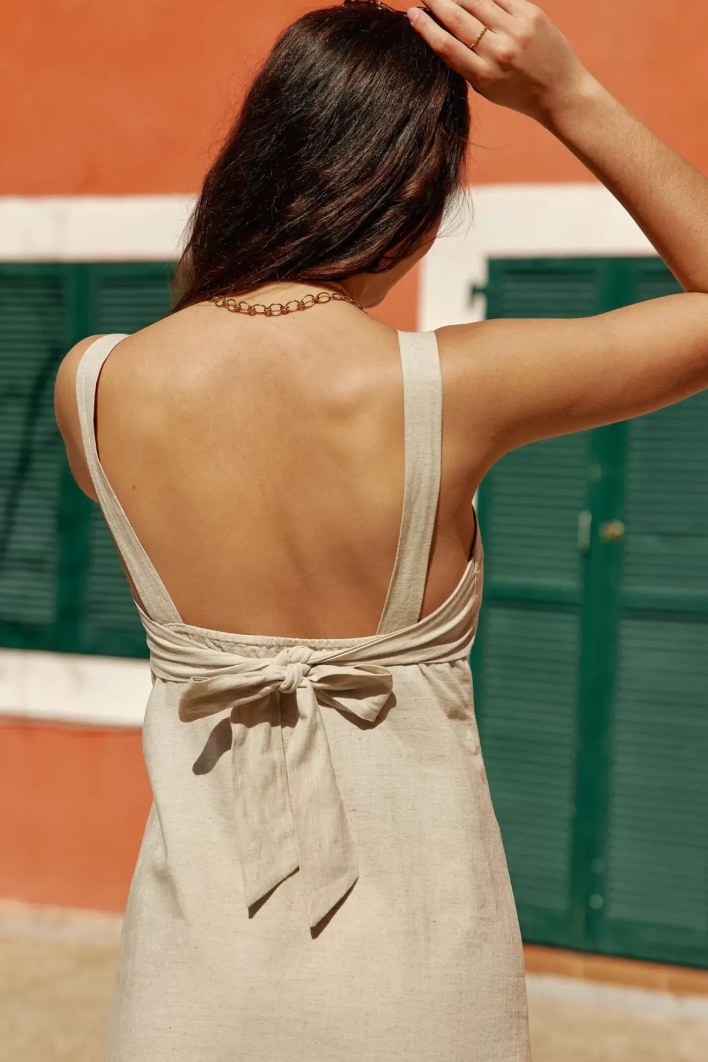 LA PETITE ÉTOILE Robes & Combinaisons|Robe Midi Skylar Beige