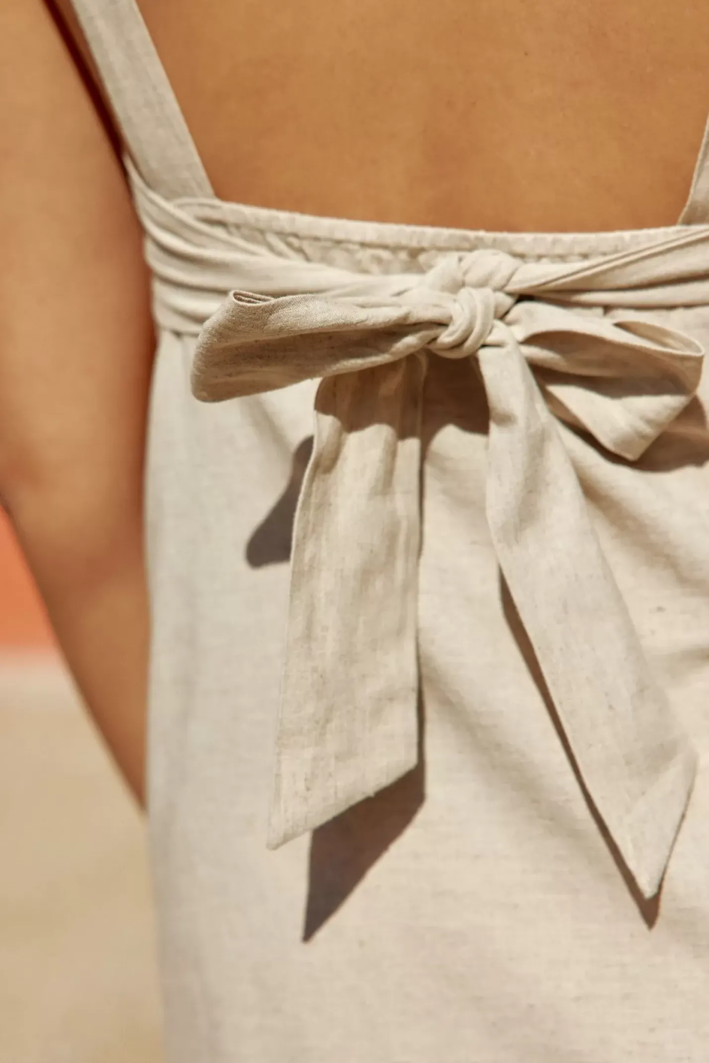 LA PETITE ÉTOILE Robes & Combinaisons|Robe Midi Skylar Beige