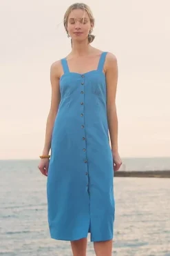 LA PETITE ÉTOILE Robes & Combinaisons|Robe Midi Skylar Bleu