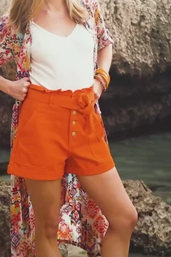 LA PETITE ÉTOILE Jupes & Shorts|Short Viggo Orange