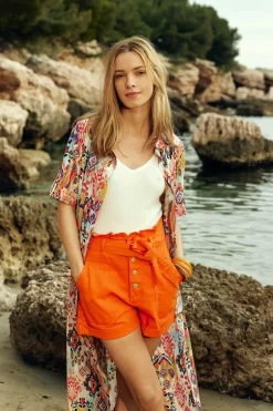 LA PETITE ÉTOILE Jupes & Shorts|Short Viggo Orange
